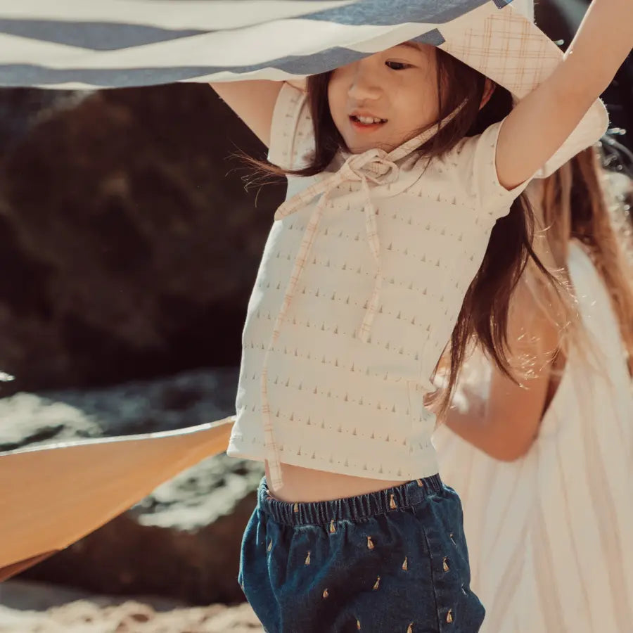 Lovely Littles The Printed Legging - Mini Sailboat - 
