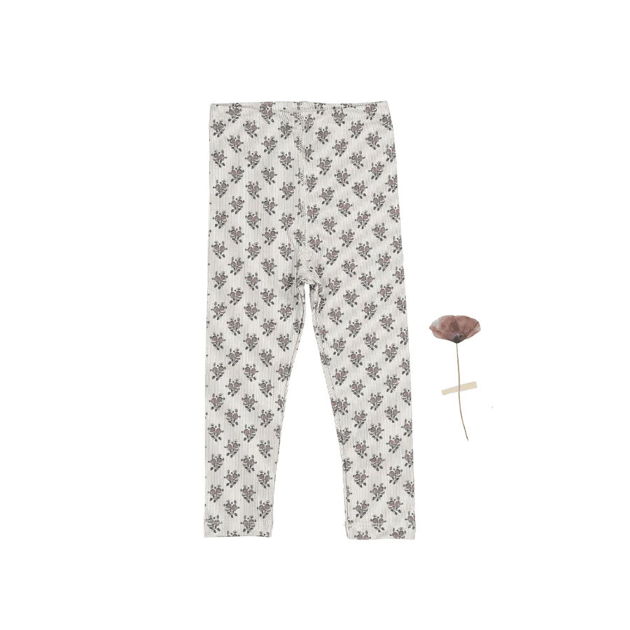 The Printed Legging - Vintage Rose - White, Design, Pattern, Pajamas, Pants | Everetts Place