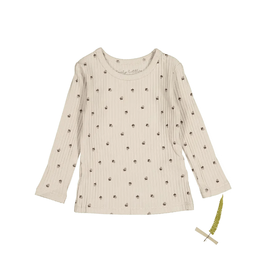Lovely Littles The Printed Long Sleeve Tee - Acorn - 