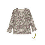 The Printed Long Sleeve Tee -  Ava - Sleeve, Textile, Fashion, Grey, Sweater | Everetts Place