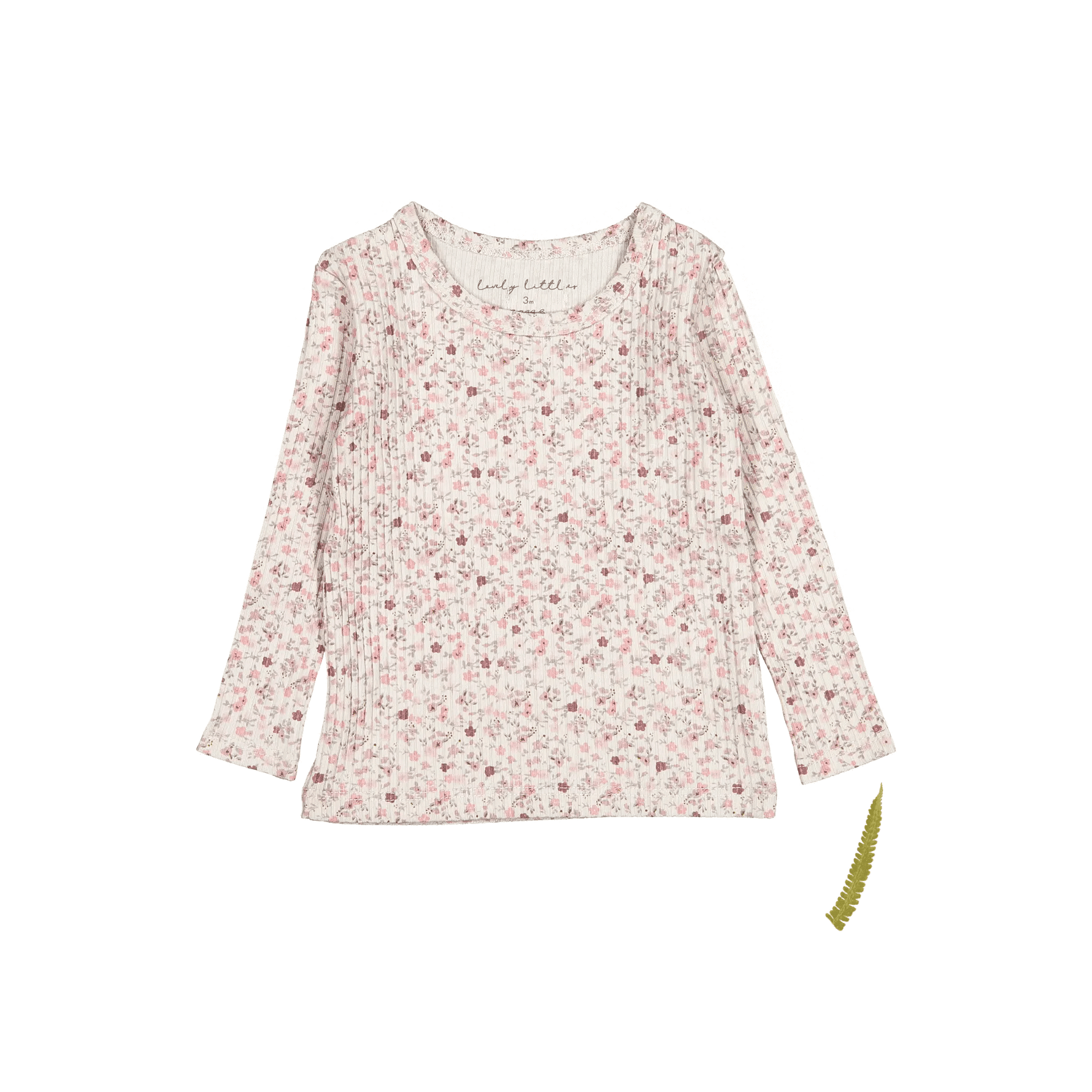 Lovely Littles The Printed Long Sleeve Tee - Dusty Mauve Floral - 
