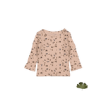 The Printed Long Sleeve Tee - Floral Blush - Sweater, Pattern, Top | Everetts Place