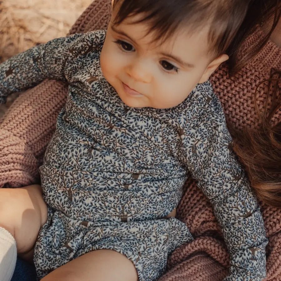 Lovely Littles The Printed Long Sleeve Tee - Forest - 