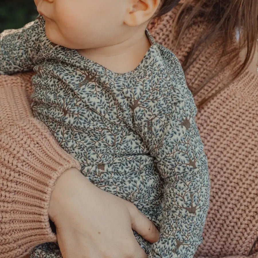Lovely Littles The Printed Long Sleeve Tee - Forest - 