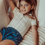 Lovely Littles The Printed Long Sleeve Tee - Mist Stripe - 