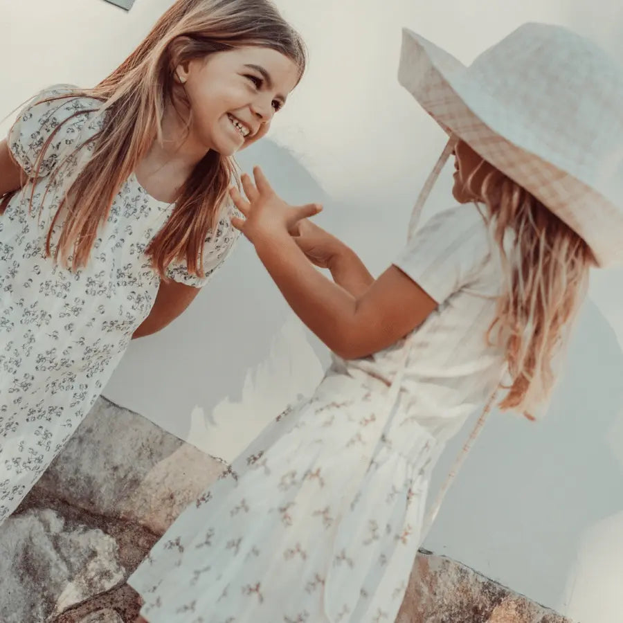 Lovely Littles The Printed Long Sleeve Tee - Mist Stripe - 
