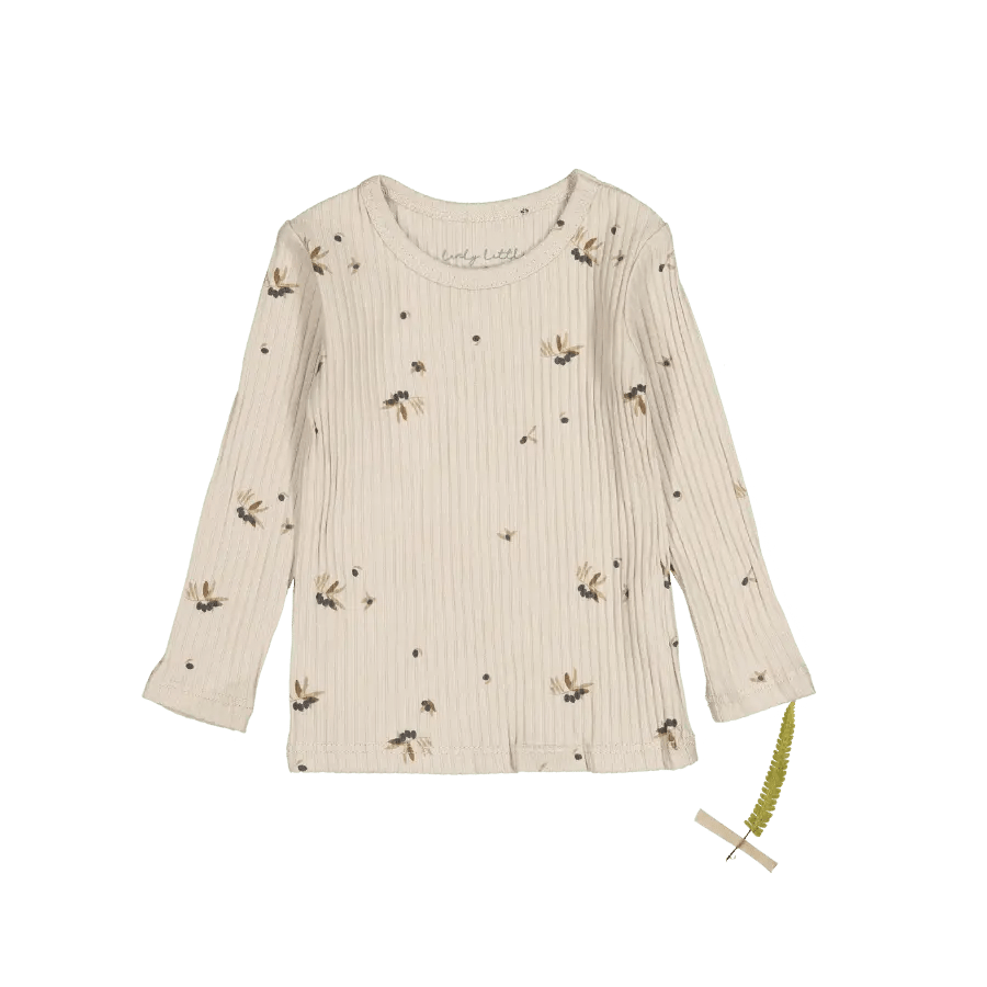 The Printed Long Sleeve Tee -  Olive - Long-sleeved T-shirt, Sweater, Top | Everetts Place