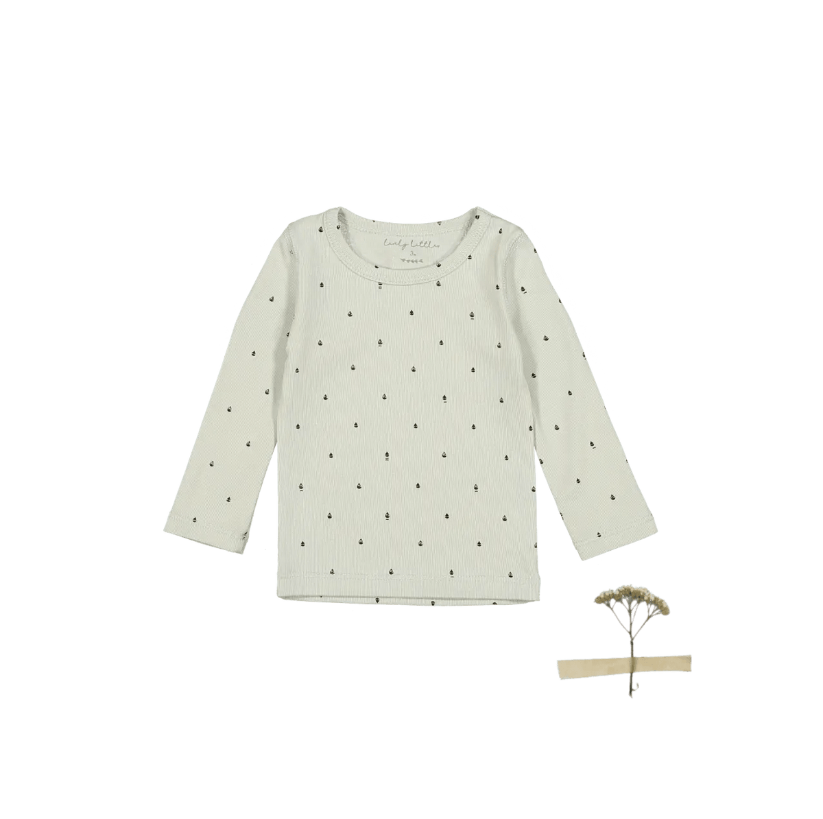 The Printed Long Sleeve Tee - Sailaway - Long-sleeved T-shirt, Polka dot, Button, Sweater, Top | Everetts Place