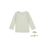 The Printed Long Sleeve Tee - Sailaway - Long-sleeved T-shirt, Polka dot, Button, Sweater, Top | Everetts Place