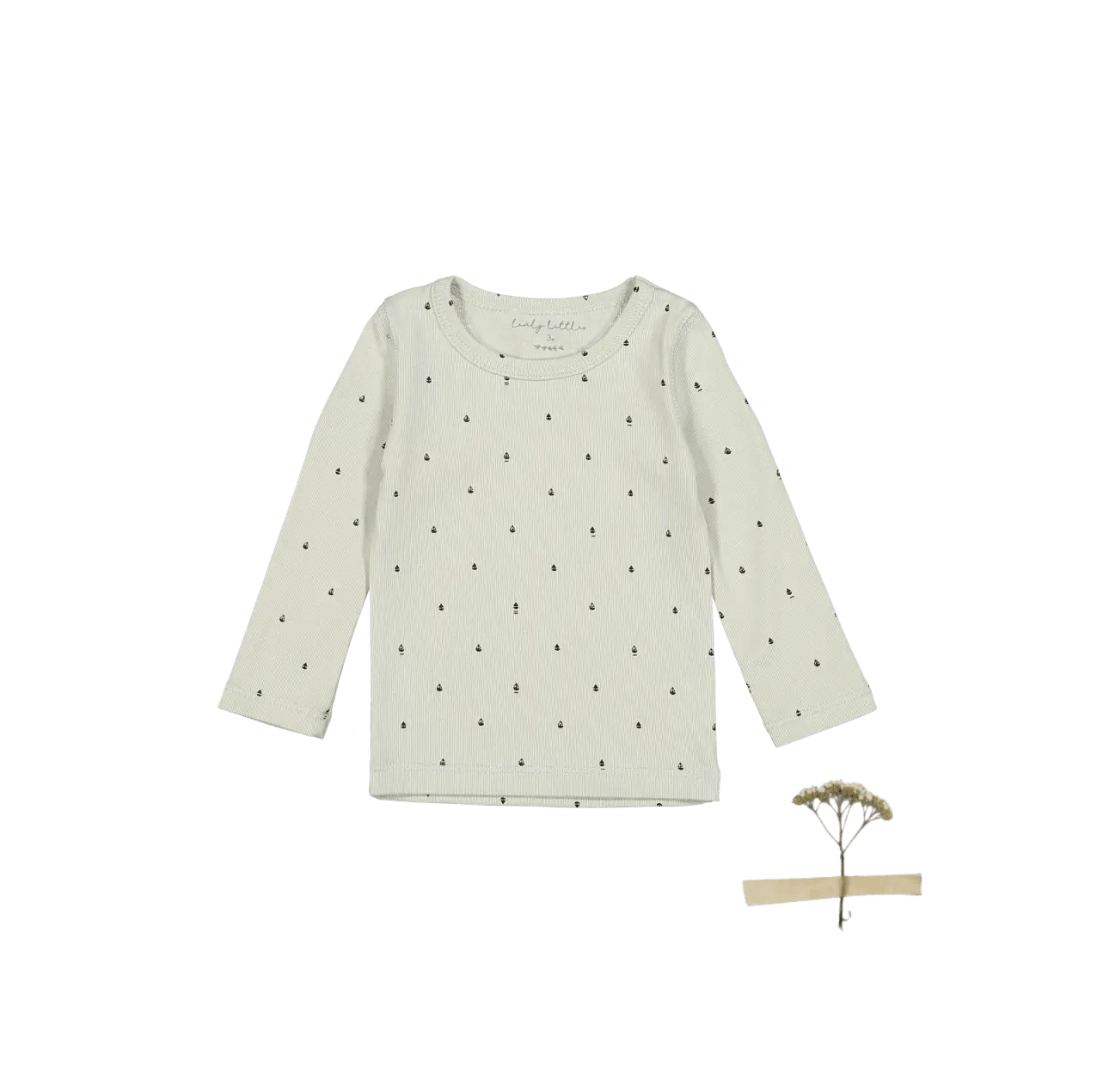 The Printed Long Sleeve Tee - Sailaway - Long-sleeved T-shirt, Polka dot, Button, Sweater, Top | Everetts Place