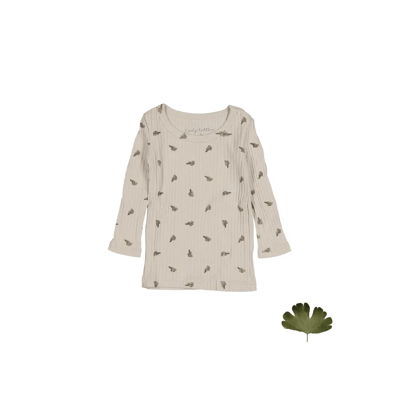 The Printed Long Sleeve Tee - Sand Leaf - Active Shirt, Long-sleeved T-shirt, Pollinator, Arthropod, Insect | Everetts Place