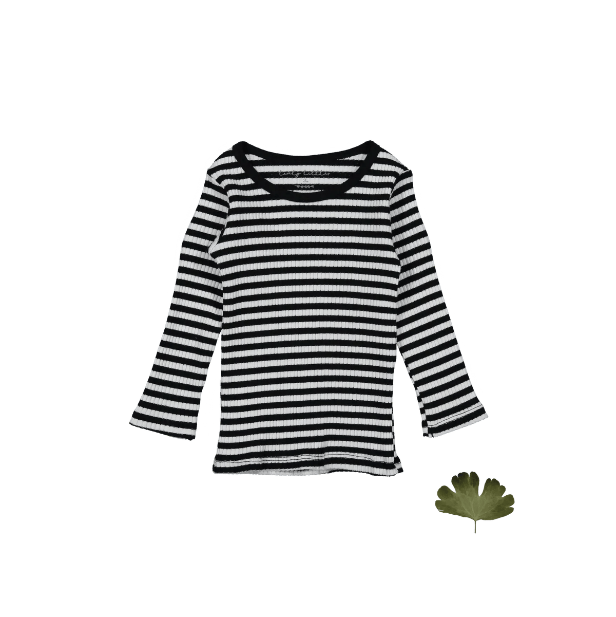 The Printed Long Sleeve Tee - Stripe - Sleeve, White, Fashion, Textile, Long-sleeved T-shirt | Everetts Place