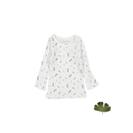 The Printed Long Sleeve Tee - Tulip - Sleeve, White, Long-sleeved T-shirt, Active Shirt, Sweater | Everetts Place