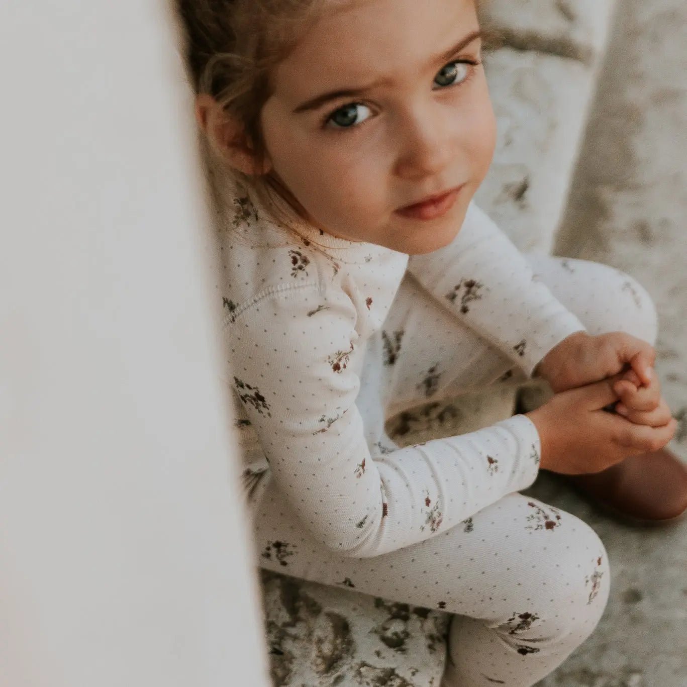 Lovely Littles The Printed Long Sleeve Tee - Vintage Floral - 