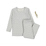 The Printed Pajama Set - Emma Blue - Sleeve, White, Nightwear, Pajamas, Long-sleeved T-shirt | Everetts Place