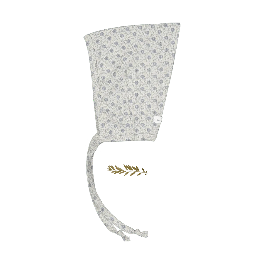 The Printed Pixie Bonnet - Emma Blue - White, Scarf, Tie | Everetts Place