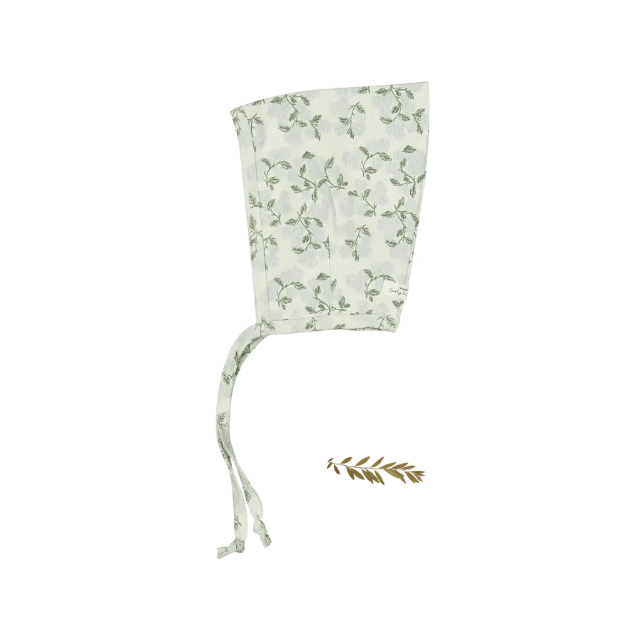 The Printed Pixie Bonnet - Hydrangea Blue - White, Linens, Lighting | Everetts Place
