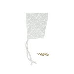 The Printed Pixie Bonnet - Willa - White, Linens | Everetts Place