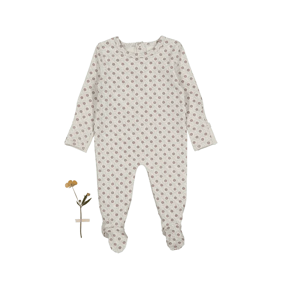 The Printed Romper - Emma Mauve - Baby & Toddler Clothing, One-piece garment, Polka dot, Pattern, Clothing | Everetts Place