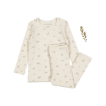 The Printed Set - Berry Blue - White, Nightwear, Pajamas, Child, Long-sleeved T-shirt | Everetts Place