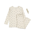 The Printed Set - Mini Stitch Blue - Sleeve, White, Nightwear, Pajamas, Long-sleeved T-shirt | Everetts Place