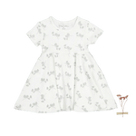 The Printed Short Sleeve Dress - Celia - Sleeve, White, Day Dress, One-piece garment, Baby & Toddler Clothing | Everetts Place