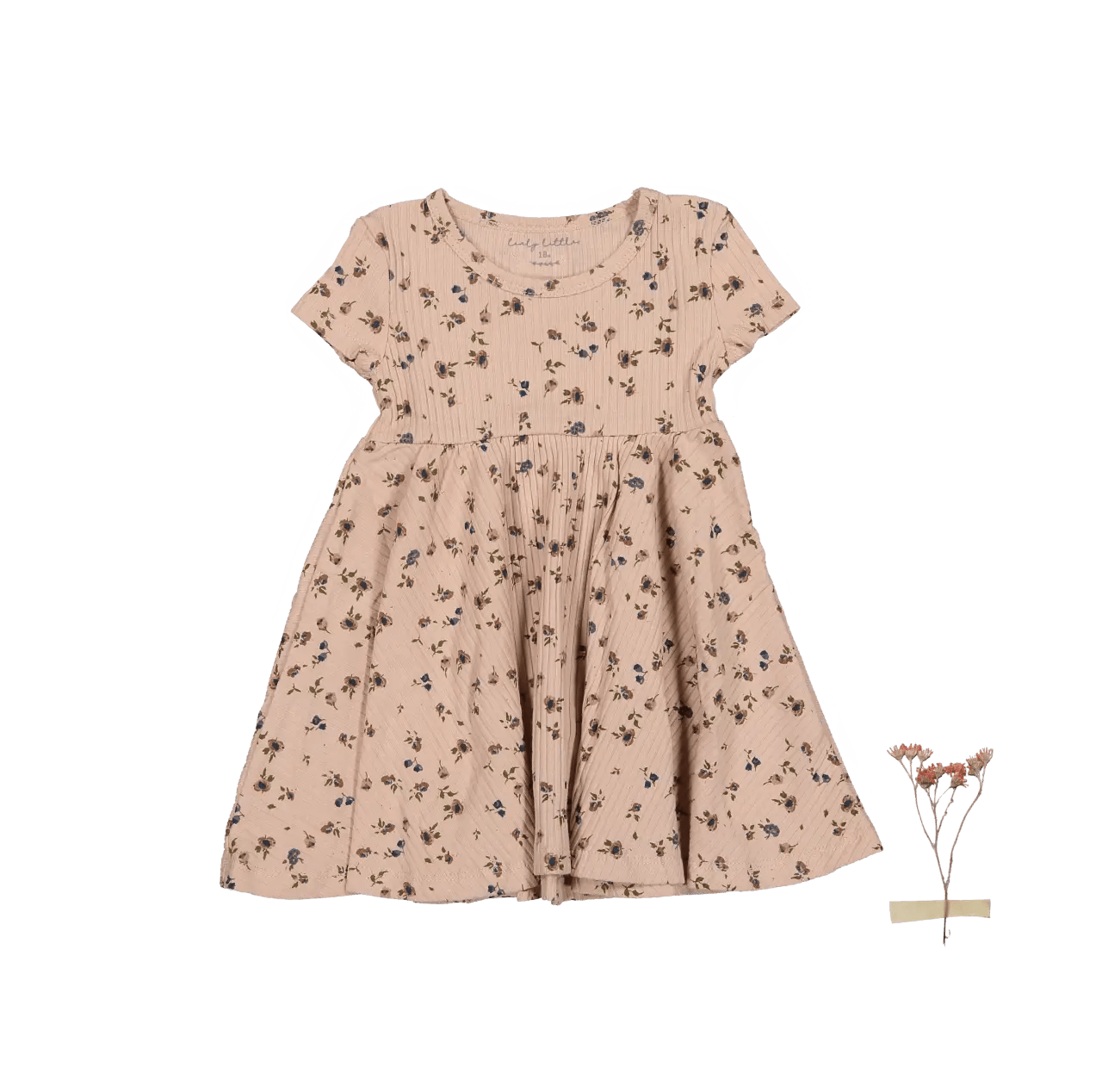 The Printed Short Sleeve Dress - Floral Blush - Dress, Day Dress, One-piece garment, Baby & Toddler Clothing, Vintage clothing | Everetts Place