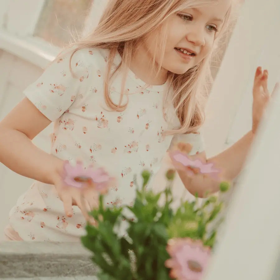 Lovely Littles The Printed Short Sleeve Tee - Seashell - 