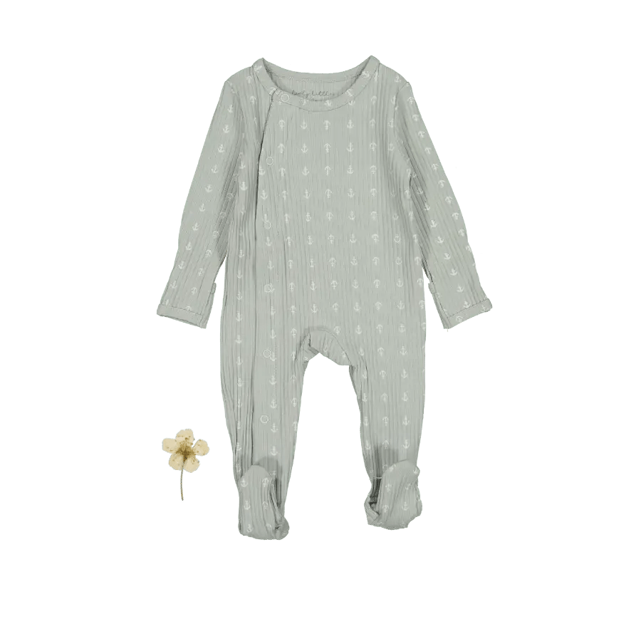 The Printed Snap Romper - Anchor - Baby & Toddler Clothing, Textile, One-piece garment, Overall, Pattern | Everetts Place