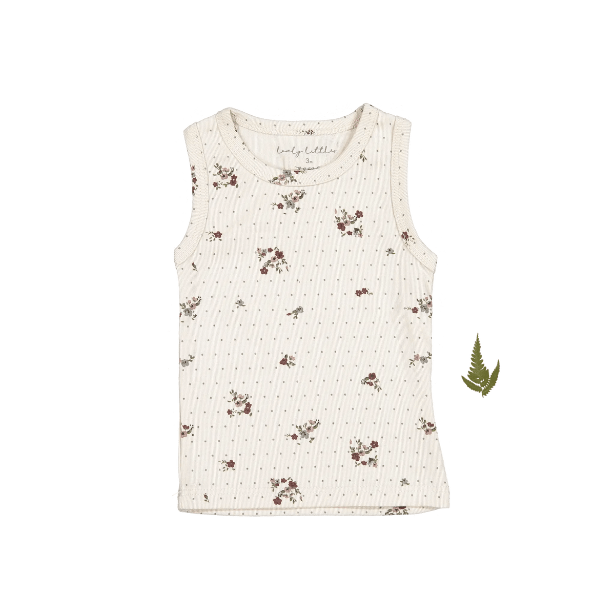 The Printed Tank - Vintage Floral - Sleeveless shirt, White, Baby & Toddler Clothing, Undershirt, Active Tank | Everetts Place