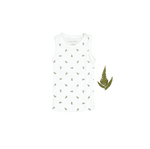 Lovely Littles The Printed Tank - White Leaf - 
