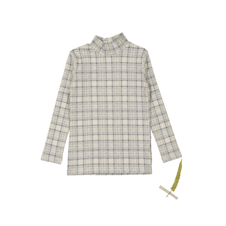 The Printed Turtleneck - Tartan - Collar, Plaid, Tartan, Button, Pattern | Everetts Place