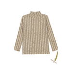 The Printed Tutleneck - Jasper - Pattern, Motif, Button, Top | Everetts Place