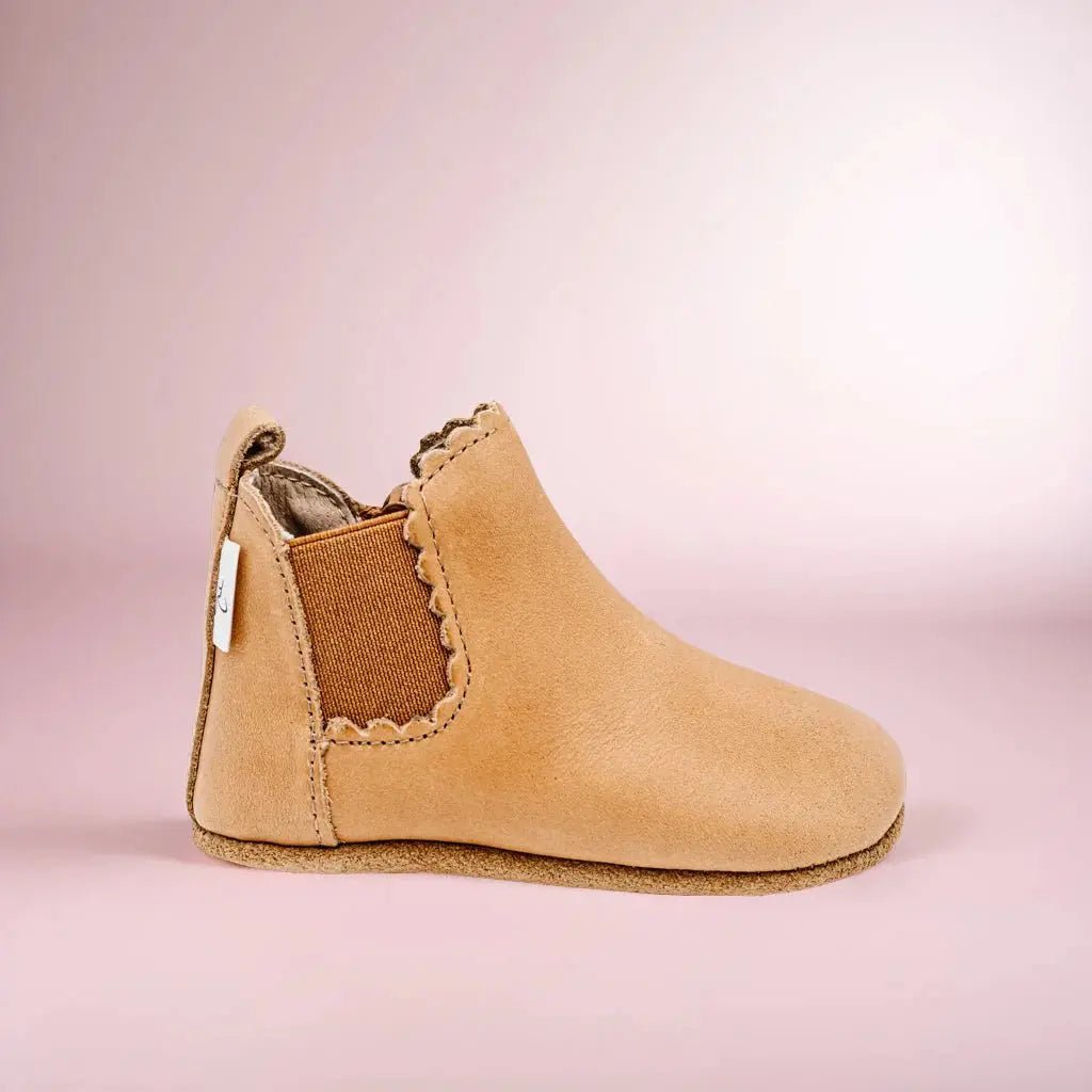 Little Love Bug Co. The Reagan Barefoot Boots with Easy Zipper for Comfortable Fit - 