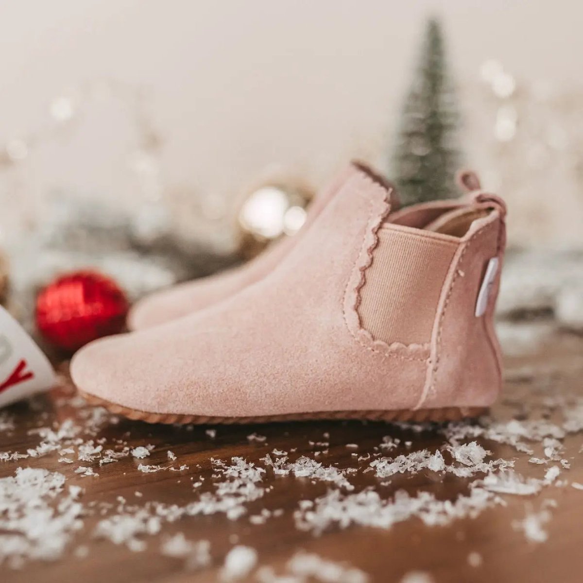 Little Love Bug Co. The Reagan Barefoot Boots with Easy Zipper for Comfortable Fit - 