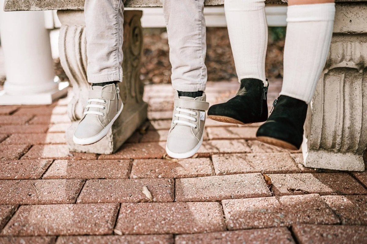 Little Love Bug Co. The Reagan Barefoot Boots with Easy Zipper for Comfortable Fit - 