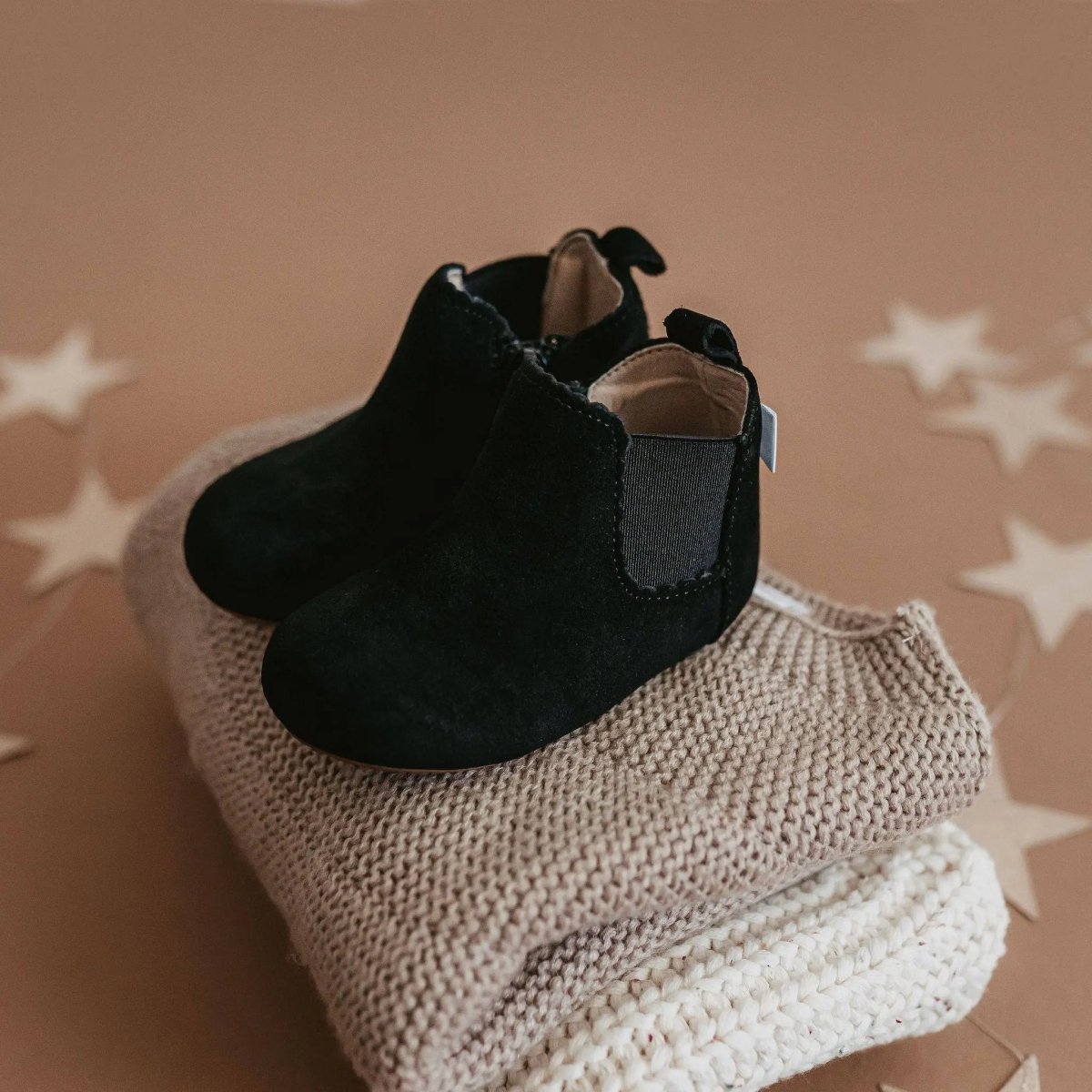 Little Love Bug Co. The Reagan Barefoot Boots with Easy Zipper for Comfortable Fit - 