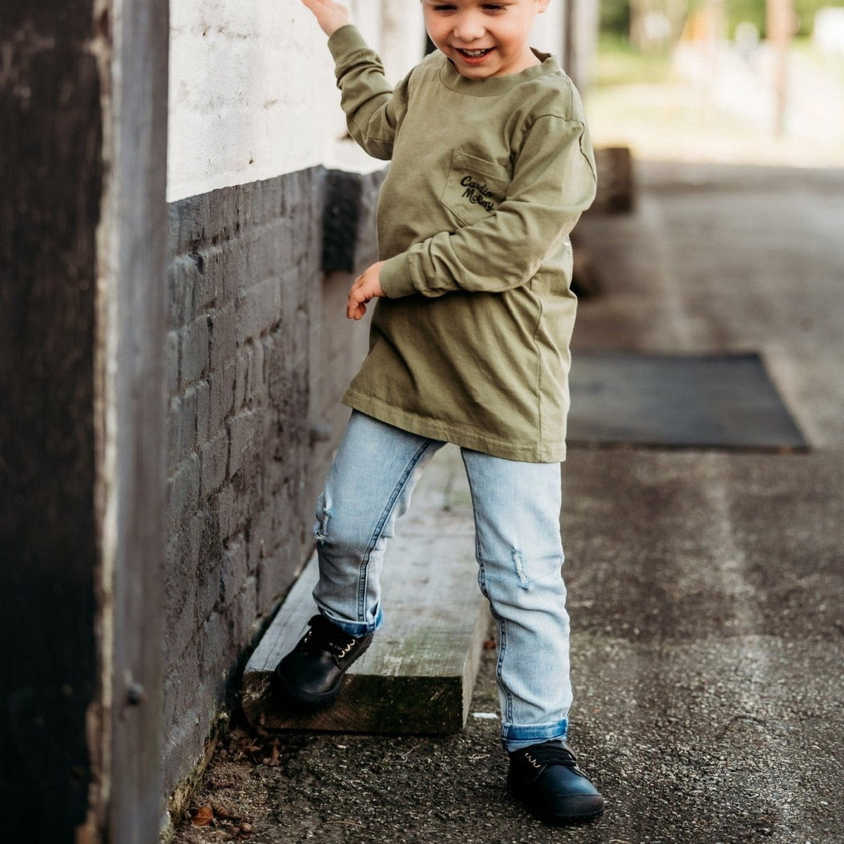 Black Premium Leather Shoes, Strap by Little Love Bug Co.