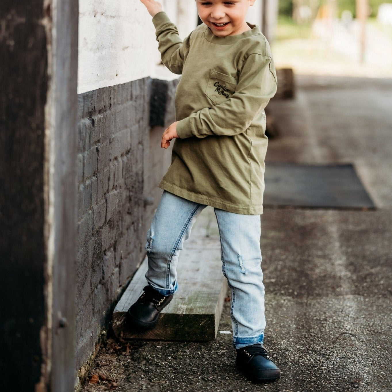 Black Premium Leather Shoes, Strap by Little Love Bug Co.