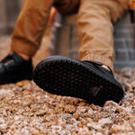 Black Premium Leather Shoes, Strap by Little Love Bug Co.