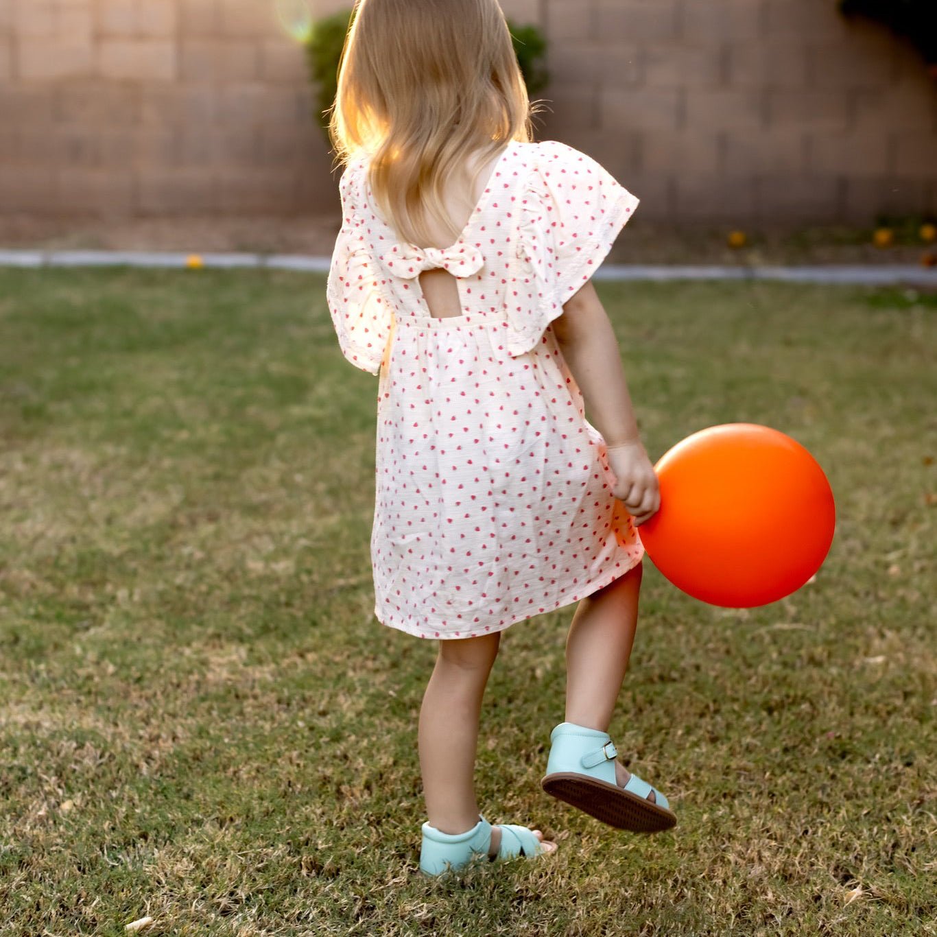 Little Love Bug Co. The Sebby Sandal, tan leather baby sandal.