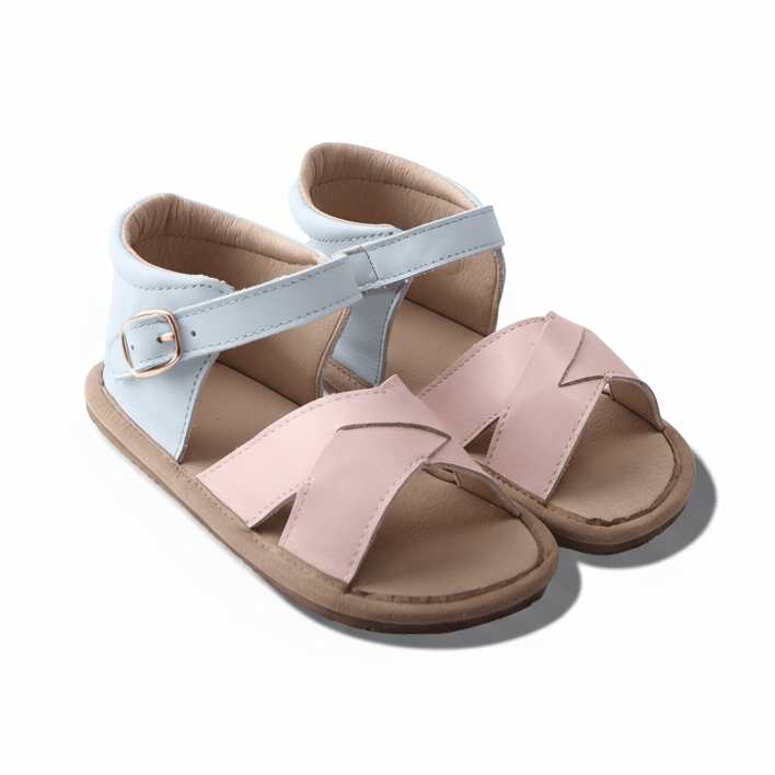 Little Love Bug Co. Sebby Sandal, soft flexible baby sandal with straps.