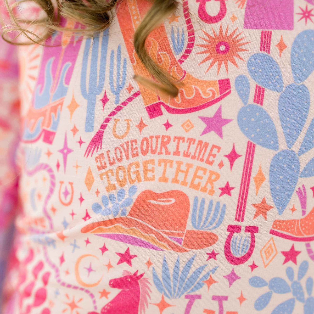 Raising Mama The Second - Skin 2 - Piece Long Sleeve Pajama | Saddle Up - 