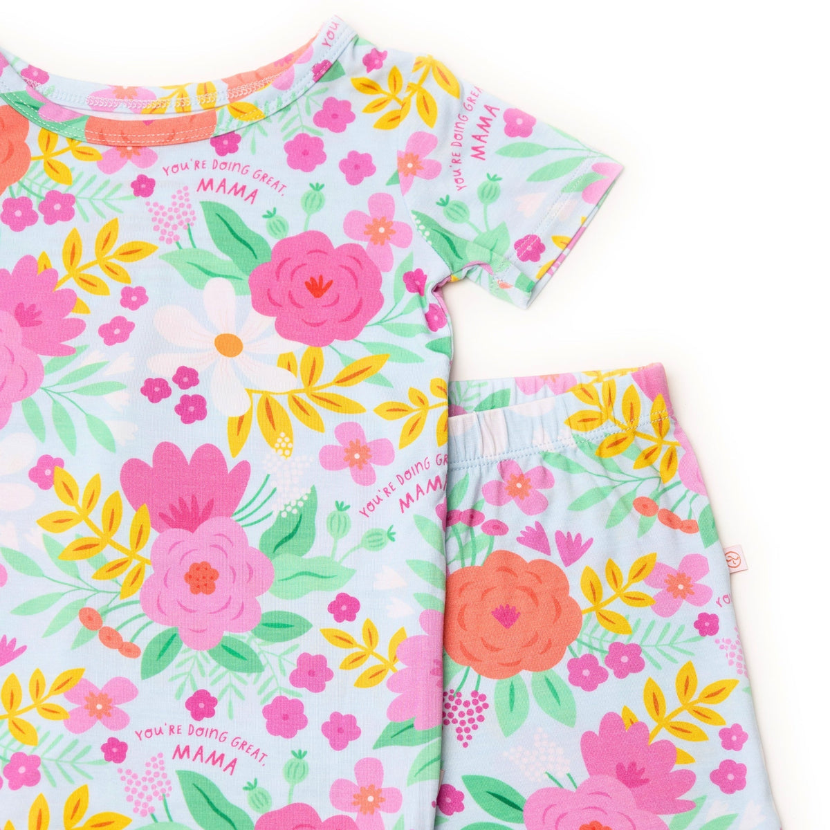 Raising Mama The Second - Skin 2 - Piece Short Sleeve Pajama | Flower PowerEveretts Place