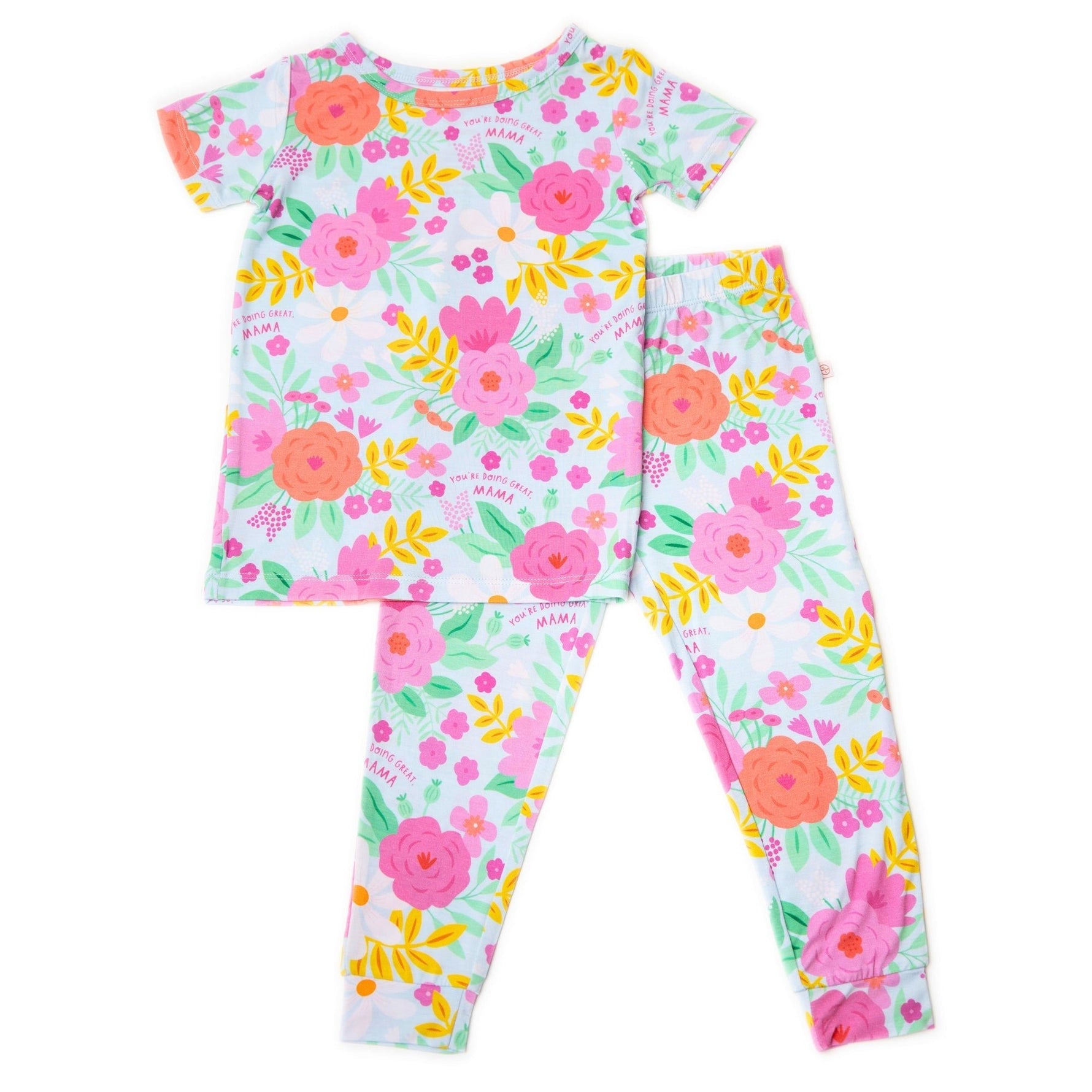 Raising Mama The Second - Skin 2 - Piece Short Sleeve Pajama | Flower PowerEveretts Place