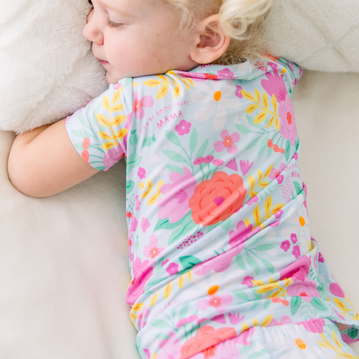 Raising Mama The Second - Skin 2 - Piece Short Sleeve Pajama | Flower PowerEveretts Place