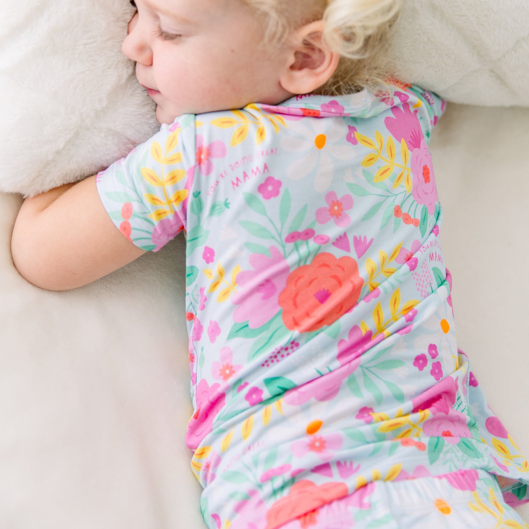 Raising Mama The Second - Skin 2 - Piece Short Sleeve Pajama | Flower PowerEveretts Place