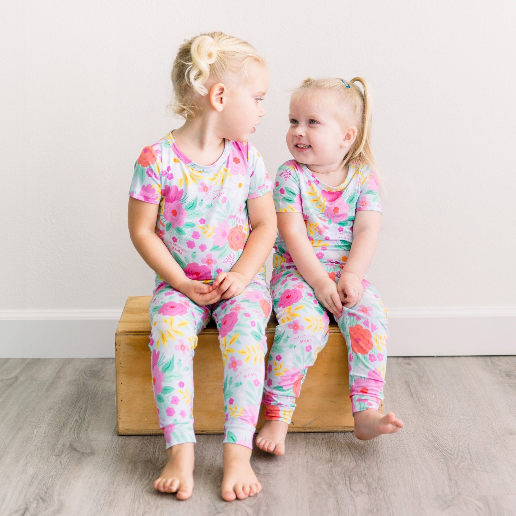 Raising Mama The Second - Skin 2 - Piece Short Sleeve Pajama | Flower PowerEveretts Place
