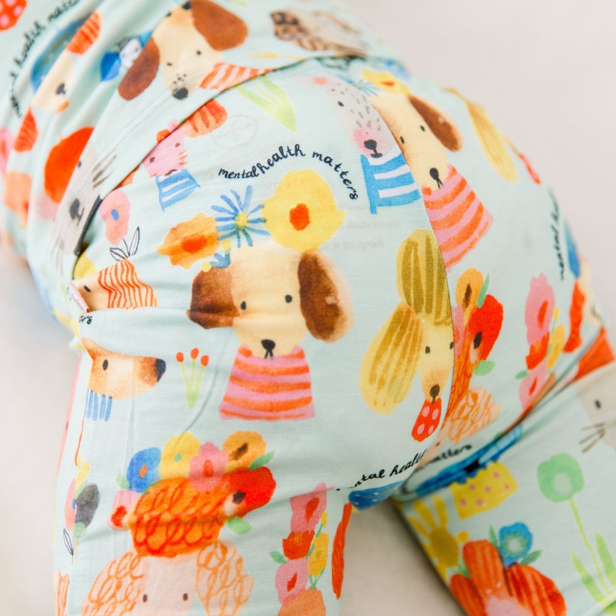 Raising Mama The Second - Skin 2 - Piece Short Sleeve Pajama | Mindful Doggos - 