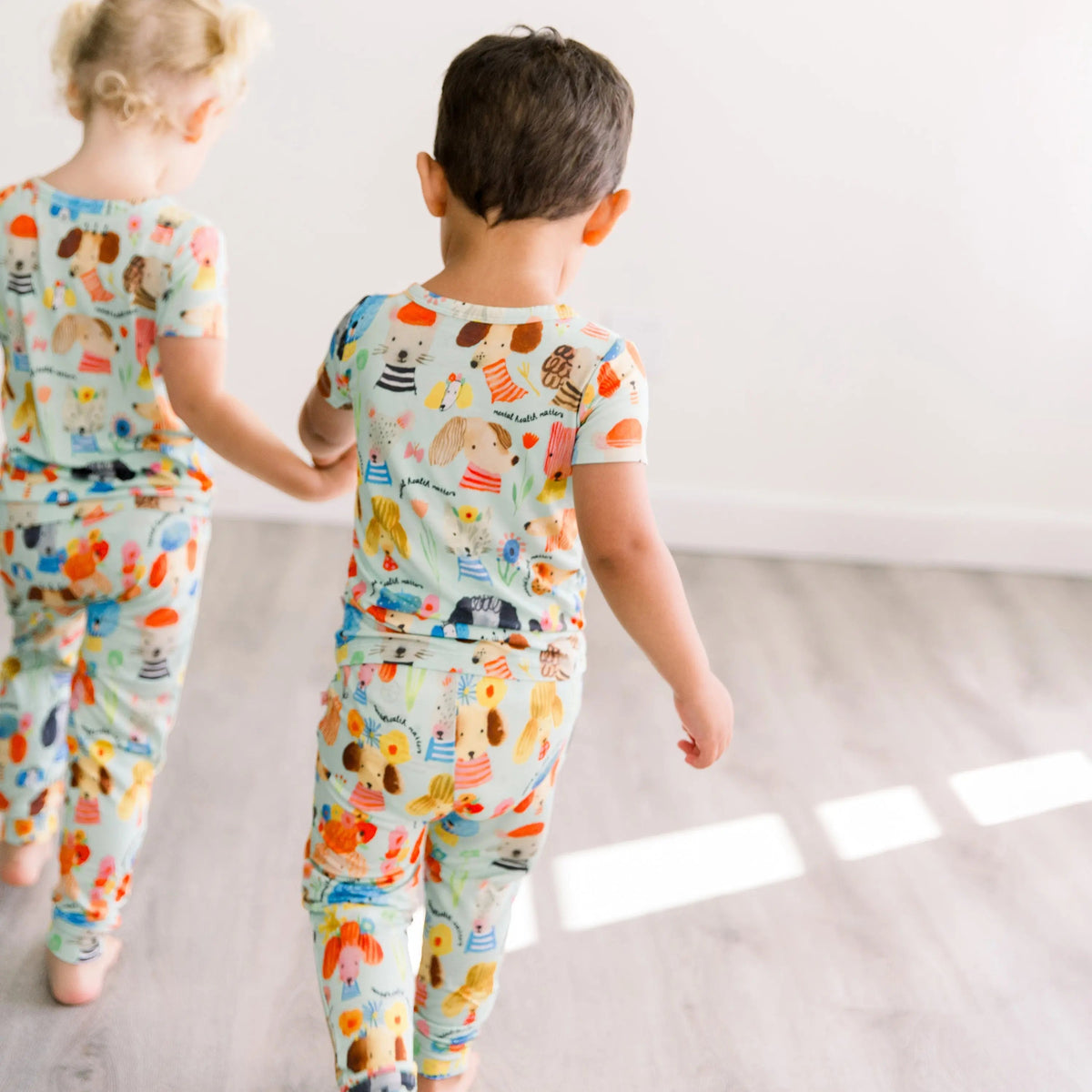 Raising Mama The Second - Skin 2 - Piece Short Sleeve Pajama | Mindful Doggos - 